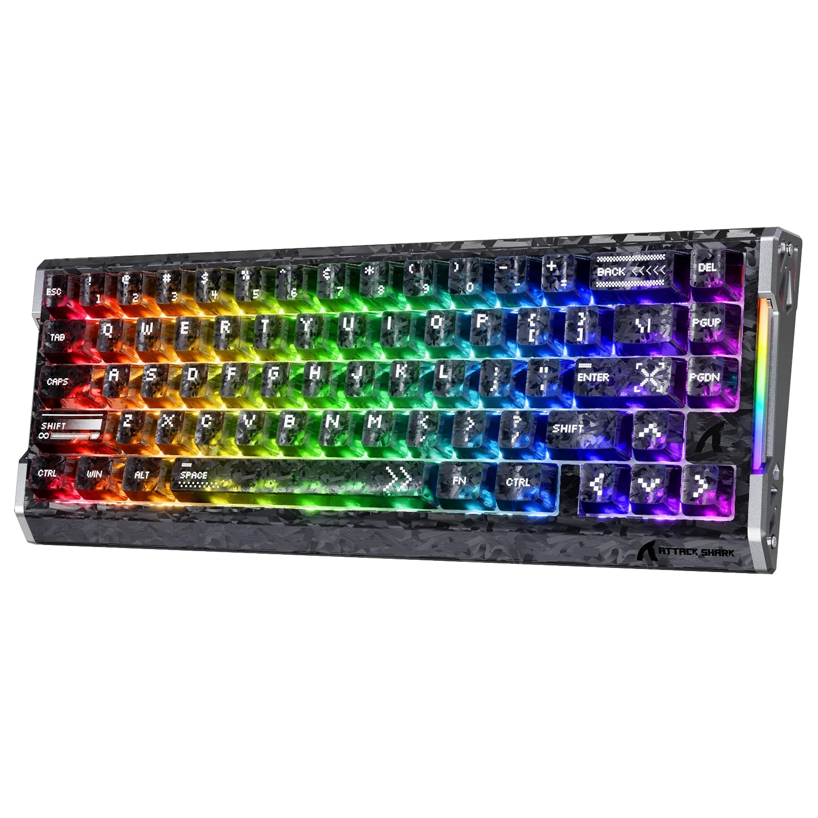 ATTACK SHARK R68 HE - Teclado  fibra de carbono de 8000 Hz