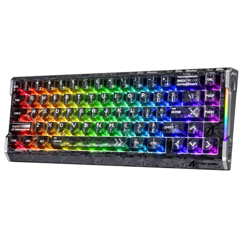 ATTACK SHARK R68 HE - Teclado  fibra de carbono de 8000 Hz