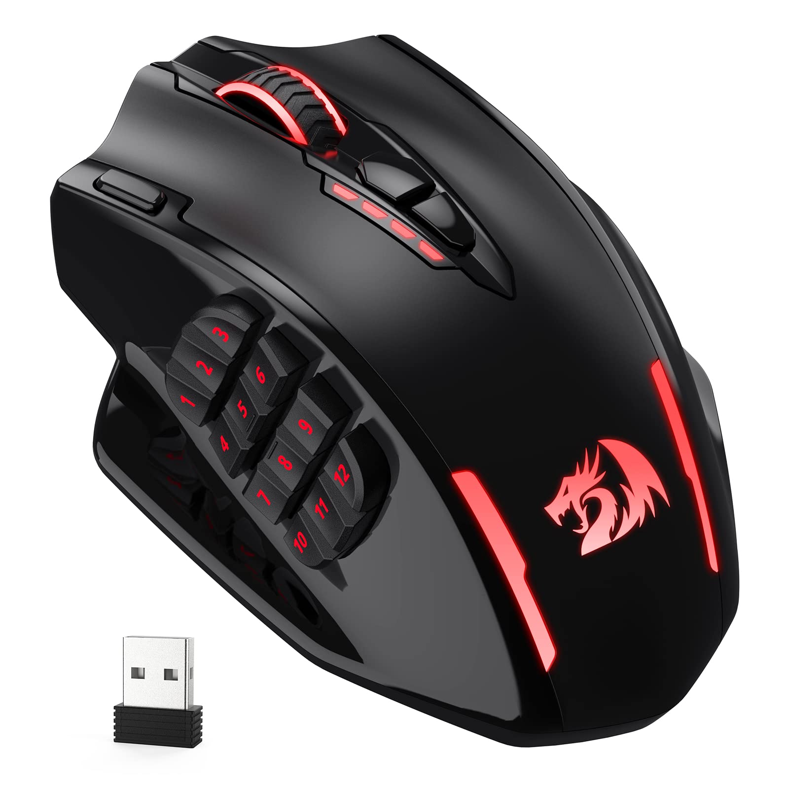 Redragon Impact Elite Wireless M913 - Mouse Inalambrico