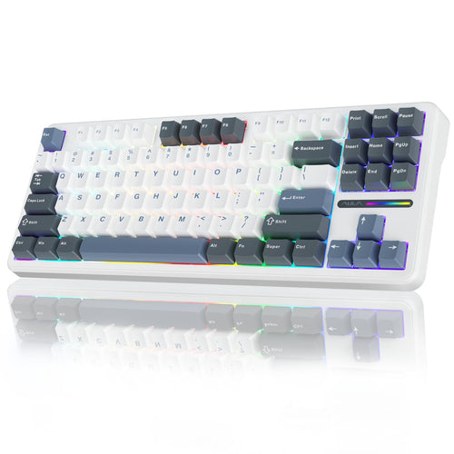 AULA Teclado mecánico inalámbrico F87, 75% TKL