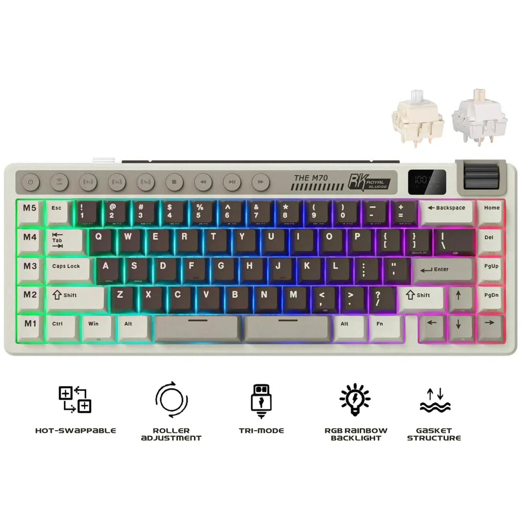 Royal Kludge RKM70 - Teclado Inalámbrico