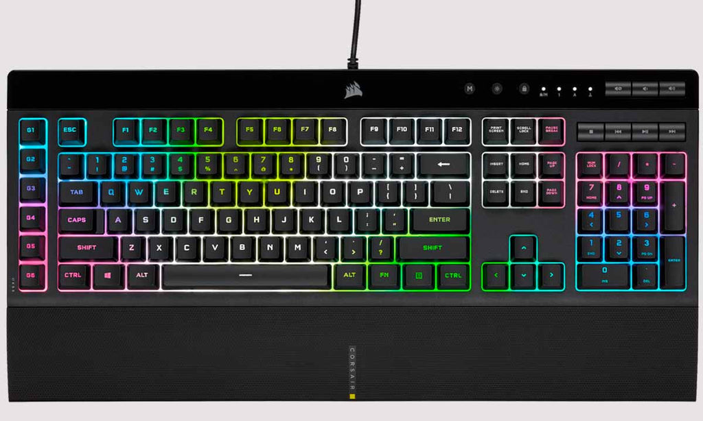 Corsair K55 RGB PRO XT- teclado membrana