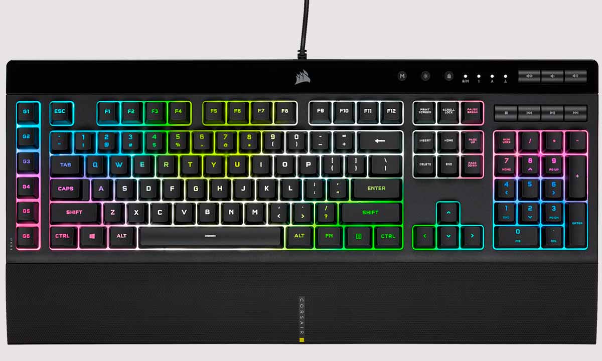 Corsair K55 RGB PRO XT- teclado membrana