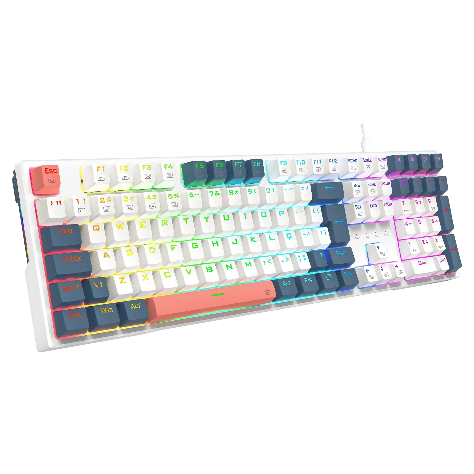 Redragon Trundle K668 - Teclado Mix Color Mecánico